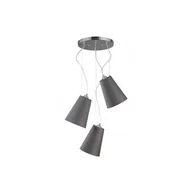 Lampy sufitowe - Szara lampa wisząca ø 46 cm Kasel – GTV - miniaturka - grafika 1