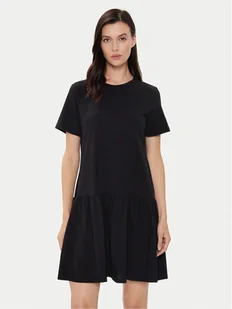 United Colors Of Benetton Sukienka codzienna 3U53DV01H Czarny Relaxed Fit - Sukienki - miniaturka - grafika 1