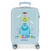 Walizki - Disney Disney Toy Story 4 walizka kabinowa, wielokolorowa, 37 x 55 x 20 cm, z twardego tworzywa ABS, zamek szyfrowy, 32 l, 2,5 kg, 4 podwójne kółka, bagaż podręczny, Monsters Boo (niebieski) - 2451763 2451763 - miniaturka - grafika 1