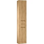 Szafki łazienkowe - Szafka łazienkowa wysoka SLIM SL1 dąb artisan - miniaturka - grafika 1