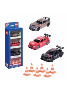Siku 6331, Zestaw prezentowy Race, Mercedes-AMG GT4, Audi RS 5 Racing i BMW M4, Z 6 pylonami, Zabawkowe samochody, Metal/tworzywo sztuczne, Wiele kolorów, Ze sportowymi obręczami i spojlerami 6331 - Samochody i pojazdy dla dzieci - miniaturka - grafika 2