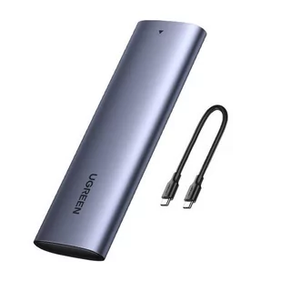 Ugreen kieszeń na dysk SSD M.2 obudowa dysku USB 3.2 Gen 2 (SuperSpeed USB 10 Gbps) + kabel USB Typ C 0,5m szary (CM400 10902) - Kable USB - miniaturka - grafika 1