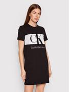 Sukienki - Calvin Klein Jeans Sukienka codzienna J20J218862 Czarny Regular Fit - miniaturka - grafika 1