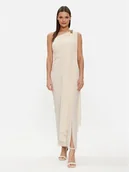 Sukienki - Rinascimento Sukienka wieczorowa CFC0117713003 Écru Regular Fit - miniaturka - grafika 1