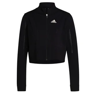 Damska kurtka adidas  Tennis Primeknit Jacket Primeblue Aeroready Black M - Kurtki damskie - miniaturka - grafika 1