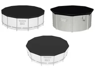 Akcesoria do basenów - Bestway Plandeka PVC, czarna, do okrągłych basenów - miniaturka - grafika 1