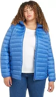 Kurtki damskie - Tommy Hilfiger Damska kurtka CRV LW Wyściełana GLB w paski, Iconic Blue, 54, Kultowy niebieski - miniaturka - grafika 1