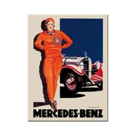 Dekoracje domu - Art Nostalgic 14371 Mercedes-Benz Woman in Red | retro Magnet | Magnes na lodówkę | Vintage | 6 x 8 cm 14371 - miniaturka - grafika 1