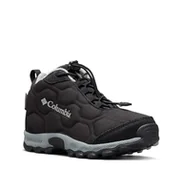 Buty dla chłopców - Columbia Wodoodporne buty śniegowe dla dzieci Firecamp Mid 2 unisex, Czarny pomnik, 9 UK Child - miniaturka - grafika 1