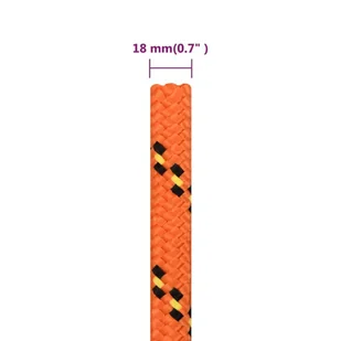 Linka żeglarska, pomarańczowa, 18 mm, 100 m, polipropylen - Żeglarstwo - miniaturka - grafika 7