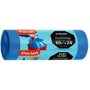 Paclan Worki na odpady 60l Multitop (20 sztuk) - Worki na śmieci - miniaturka - grafika 1