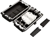 Akcesoria do serwerów - Mufa światłowodowa płaska przelotowa do 48 spawów KOMPLETNA (w pełni wyposażona: tacki spawów, oslonki spawow, elementy montażowe, oslonki termokurczliwe) ALANTEC - ALANTEC - miniaturka - grafika 1