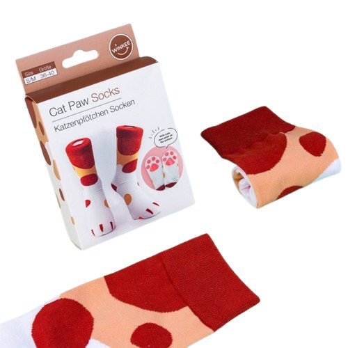 Skarpetki Bawełniane Damskie Kocie Łapki w Koty 36-40 Uniwersalne Prezent dla Niej Kociary Dziewczyny Przyjaciółki