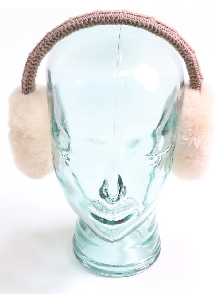 Kaiser Naturfellprodukte Nauszniki w kolorze beżowym