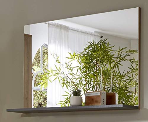 Trendteam Trend Team garderoba ścienna Lustro Lustro Coast, 90 x 62 x 20 cm w kolorze szarego Wotan imitacja dębu, akcentami półka z półką i dużych powierzchni 174745383