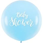 Baby shower i roczek - Balon błękitny Baby Shower duży  45 cm 1 szt. - miniaturka - grafika 1