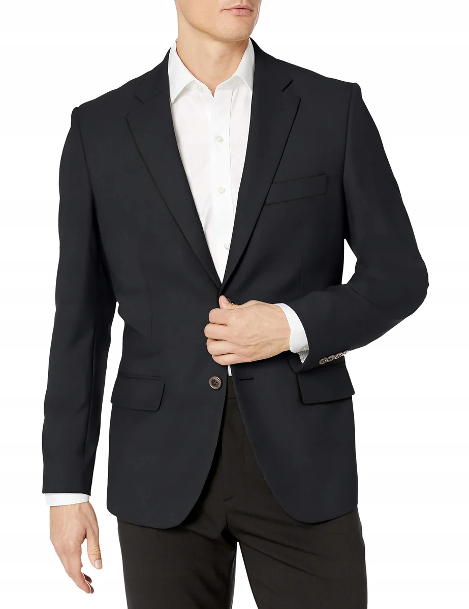 AMAZON ESSENTIALS MARYNARKA MĘSKA CZARNA ELEGANCKA 48 7_A