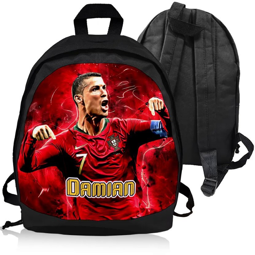 Plecak Personalizowany CRISTIANO RONALDO CR7 + IMIĘ - Idealny na Prezent!