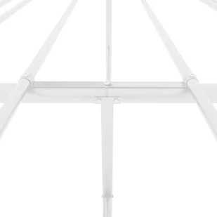 Metalowa rama łóżka, biała, 140x190 cm Lumarko! - Łóżka - miniaturka - grafika 8