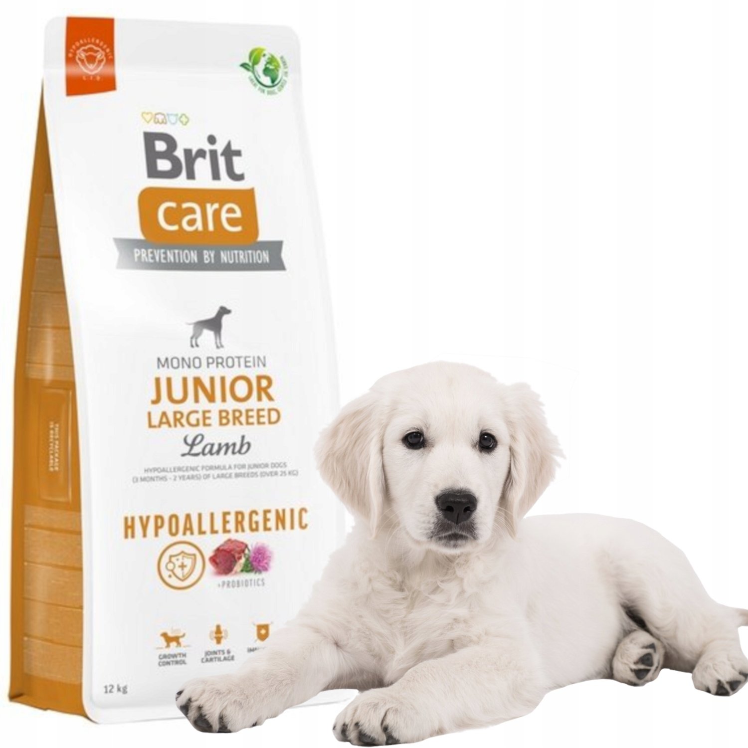 Brit Care Dog Hypoallergenic Junior Large Breed, jagnięcina i ryż - 12 kg