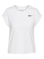 Koszulki sportowe damskie - Nike Koszulka tenisowa "Victory" w kolorze białym - miniaturka - grafika 1