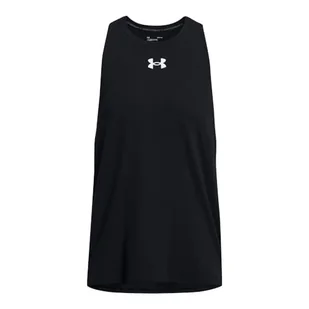 Under Armour UA Baseline Bawełniany tank top, czarny/biały, XXL - Koszulki sportowe męskie - miniaturka - grafika 1