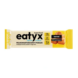 eatyx Baton Karmelowy, Pełnowartościowy Posiłek w Formie Batona, 60g - Szybkie dania obiadowe - miniaturka - grafika 1