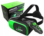 Okulary VR - Gogle okulary vr wirtualna rzeczywistość + kontroler pad do filmów gier 3d - miniaturka - grafika 1