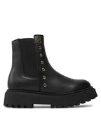 Buty dla chłopców - Tommy Hilfiger Botki Chelsea T3A5-33578-1351 S Czarny - miniaturka - grafika 1