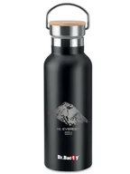 Butelki termiczne - Butelka termiczna z grawerem Dr.Bacty Iris 500 ml - Czarna - Mount Everest - miniaturka - grafika 1