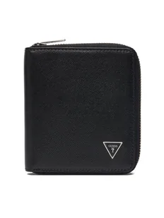 Guess Duży Portfel Męski SMMASL LEA02 Czarny - Portfele - miniaturka - grafika 1