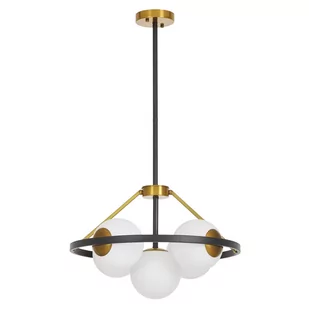 NOWOCZESNA LAMPA WISZĄCA CZARNO-MOSIĘŻNA DONZANO W5 - Lampy sufitowe - miniaturka - grafika 1