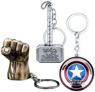 Breloki - 3X Brelok Zawieszka Do Kluczy Thor Hulk Kapitan - miniaturka - grafika 1
