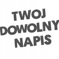 Dekoracje sali - BANER PERSONALIZOWANY GIRLANDA TWÓJ DOWOLNY NAPIS CZARNY PARTY - miniaturka - grafika 1