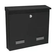 Skrzynki na listy - Skrzynka na listy C4 31.5x35.8x8.6cm czarna Largos - miniaturka - grafika 1