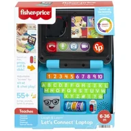 Zabawki interaktywne dla dzieci - Fisher Price Fisher Price Edukacyjny Laptop Malucha - - miniaturka - grafika 1