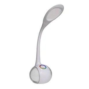 Lampka biurkowa Cosmo biała RGB LED Goldlux - Lampy stojące - miniaturka - grafika 1