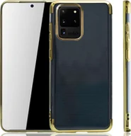 Etui i futerały do telefonów - Etui na telefon Samsung Galaxy S20 Ultra Gold - Clear - silikonowe etui z TPU w kolorze przezroczystego złota - miniaturka - grafika 1