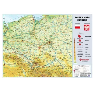 Podkładka na biurko z mapą Polski na tekturce z kieszonką - Podkładki na biurko - miniaturka - grafika 1
