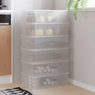 Pudła i pojemniki do przechowywania - vidaXL Plastikowe pojemniki do przechowywania, 6 szt, 25L, sztaplowane - miniaturka - grafika 1
