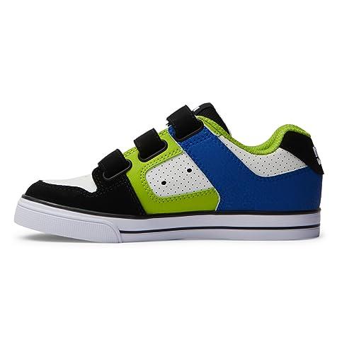 DC Shoes Pure V sneakersy chłopięce, Black Blue Green, 38 EU