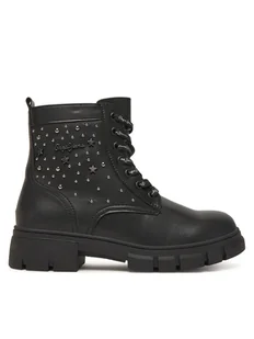 Pepe Jeans Trapery Lilli Life G PGS500008 Czarny - Buty dla dziewczynek - miniaturka - grafika 1