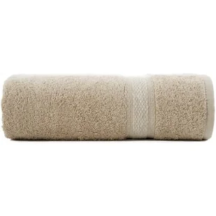 Eurofirany Ręcznik Altea 30x50 frotte beżowy bordiura z melanżowym pasem 500 g/m MKO-400891 - Ręczniki - miniaturka - grafika 1