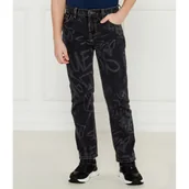 Spodnie i spodenki dla chłopców - Guess Jeansy | Oversize fit - miniaturka - grafika 1