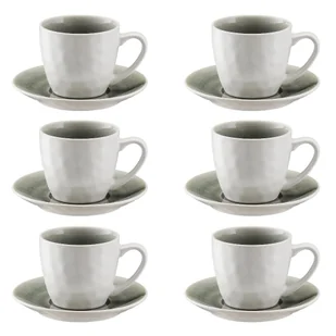 Komplet filiżanek kamionkowych 240 ml 6 sztuk OPAL GREY - Filiżanki - miniaturka - grafika 1