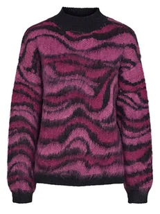 Pieces Sweter w kolorze różowo-czarnym - Swetry damskie - miniaturka - grafika 1