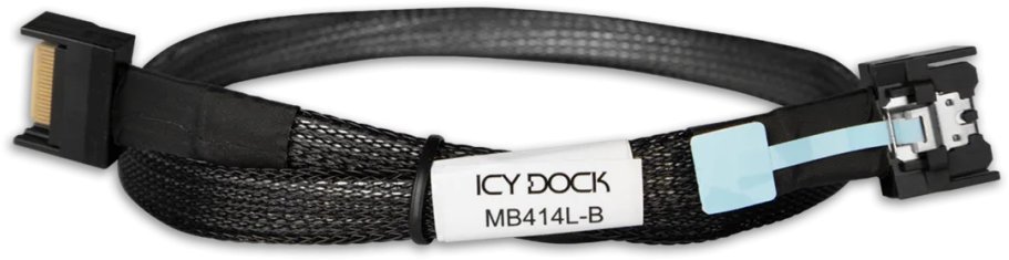 ICY Dock Kable MCIO 8i SFF-TA-1016 to MCIO 4i SFF-TA-1016 MB414L-B