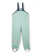 Spodnie i spodenki dla chłopców - Playshoes Dziecięce spodnie przeciwdeszczowe, bez podszewki, wiatroszczelne i wodoodporne spodnie przeciwdeszczowe, odzież przeciwdeszczowa, Zielony pastelowy, 128 - miniaturka - grafika 1