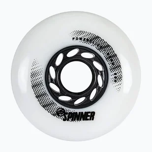 Kółka do rolek Powerslide Spinner 80 mm/88A 4 szt. white - Akcesoria do skatingu - miniaturka - grafika 1