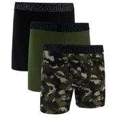 Majtki męskie - Męskie bokserki Under Armour UA Performance Cotton - Novelity 6in 3PK Rozmiar: L / Kolor: zielony - miniaturka - grafika 1